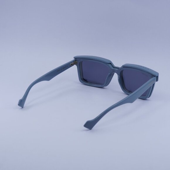 Gucci GG1543S 003 Sunglasses Blue Square Frame, Transparent with Clip-On Lenses - Picture 3 of 12